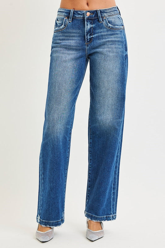 Slouchy Jeans with Side Seam Detail