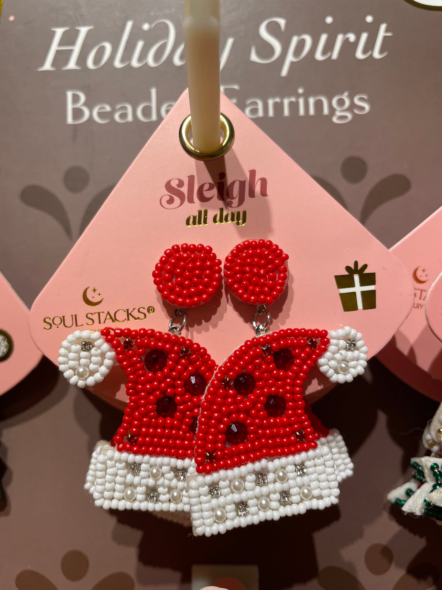 Soul Stacks Holiday Beaded Earrings