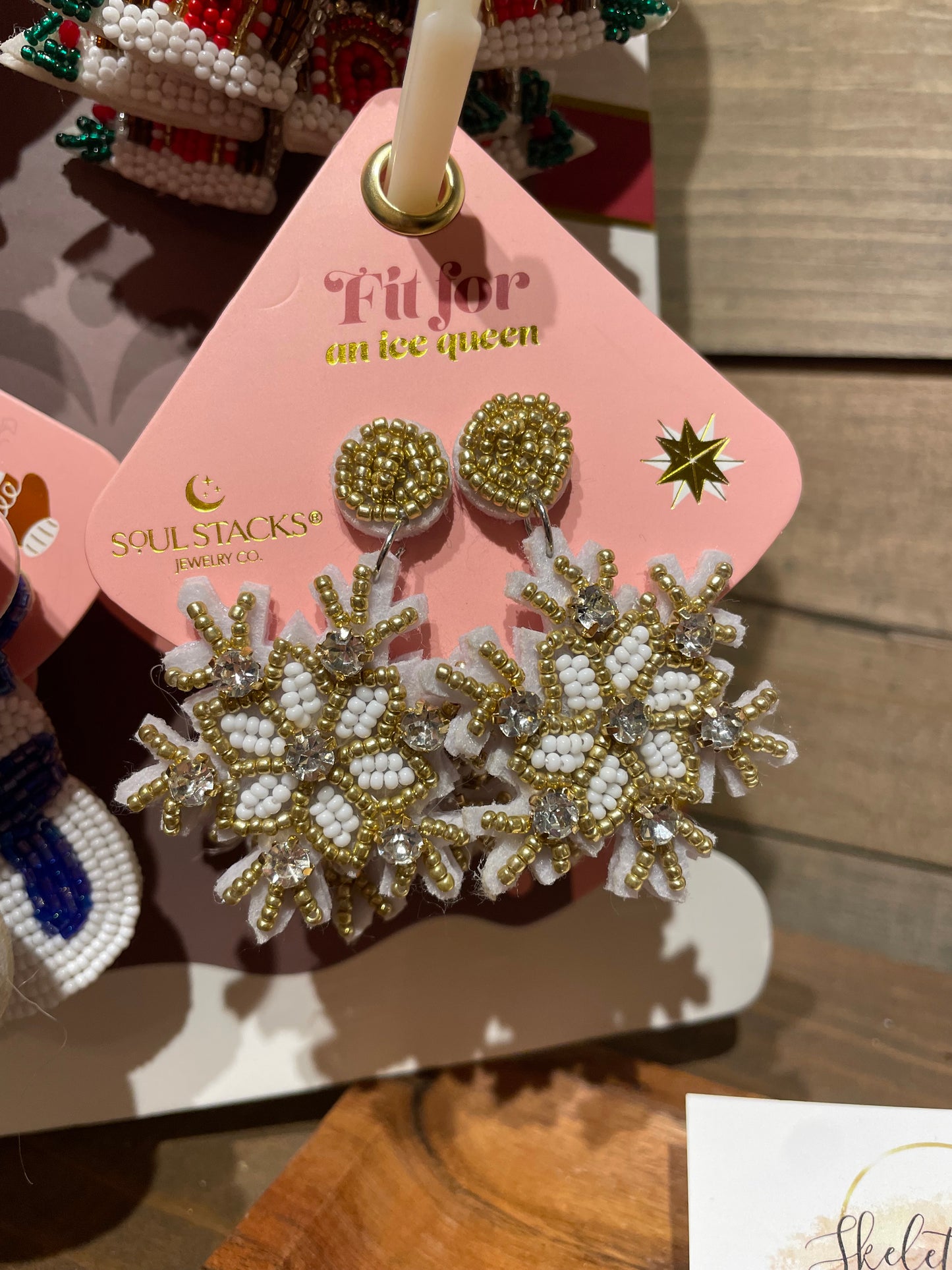 Soul Stacks Holiday Beaded Earrings