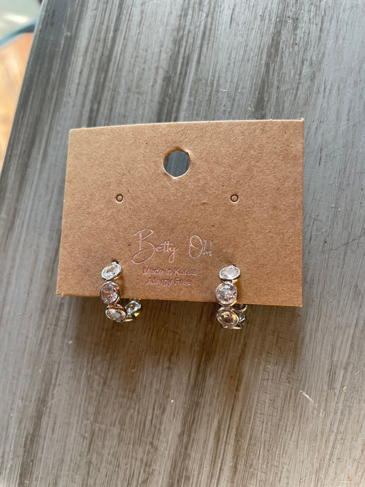 CZ Small Hoop Earrings