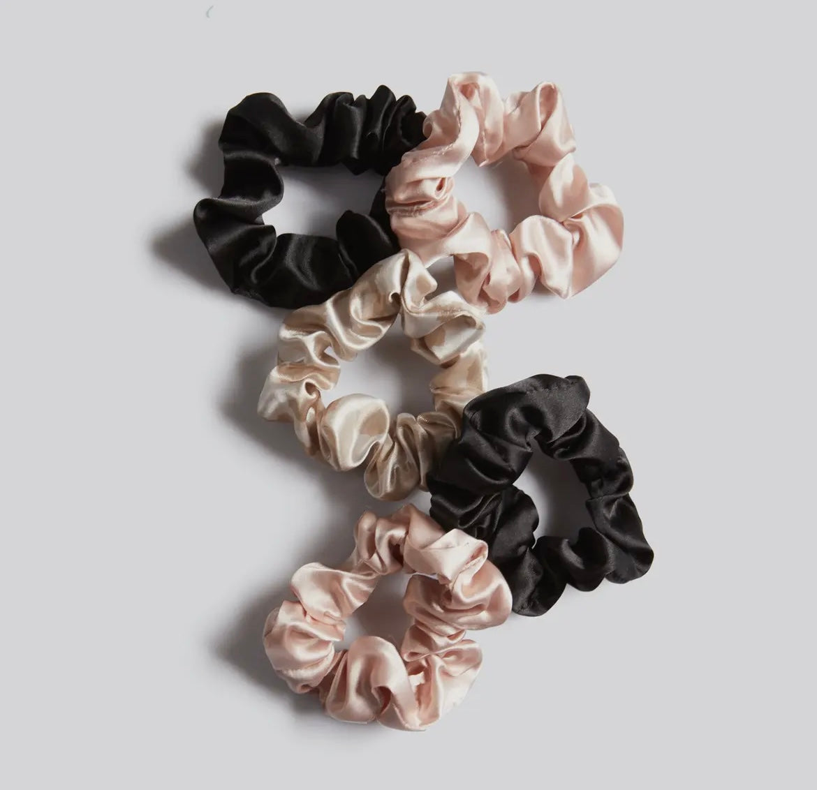 Satin Sleep Scrunchie 5-Piece Set