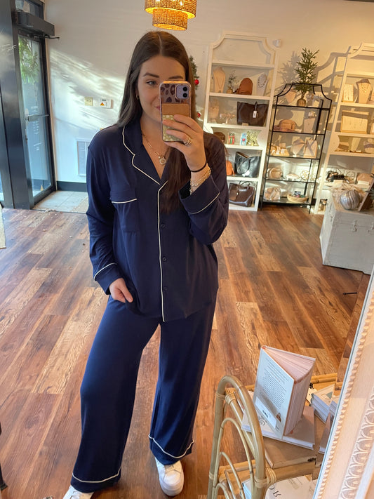 Navy Pajama Set