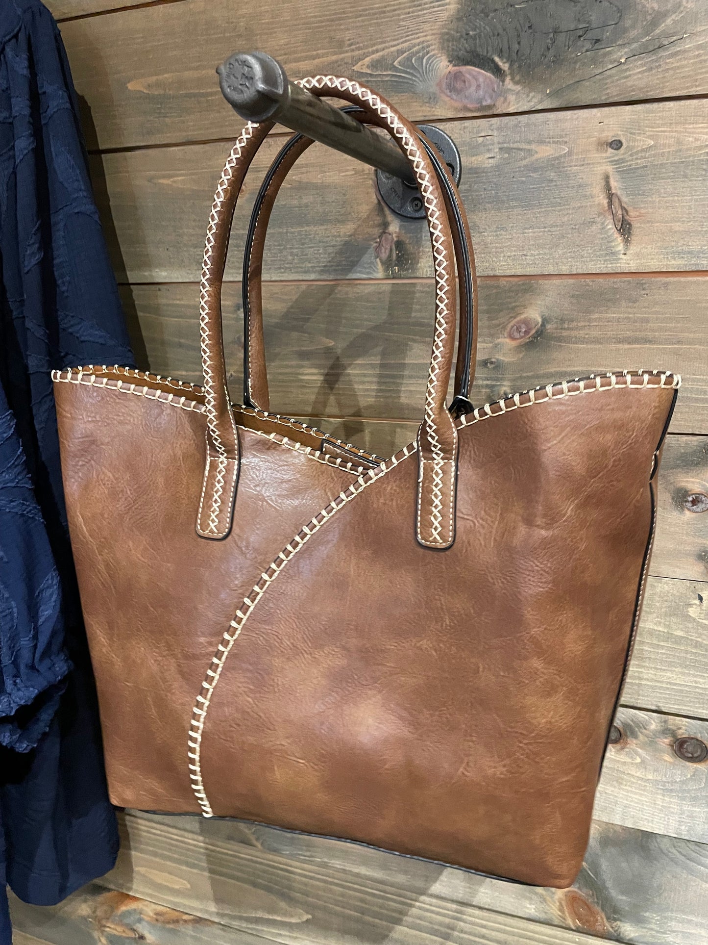 2 in 1 Tote with Stitching