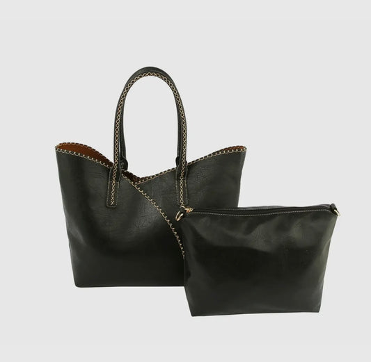 2 in 1 Tote with Stitching