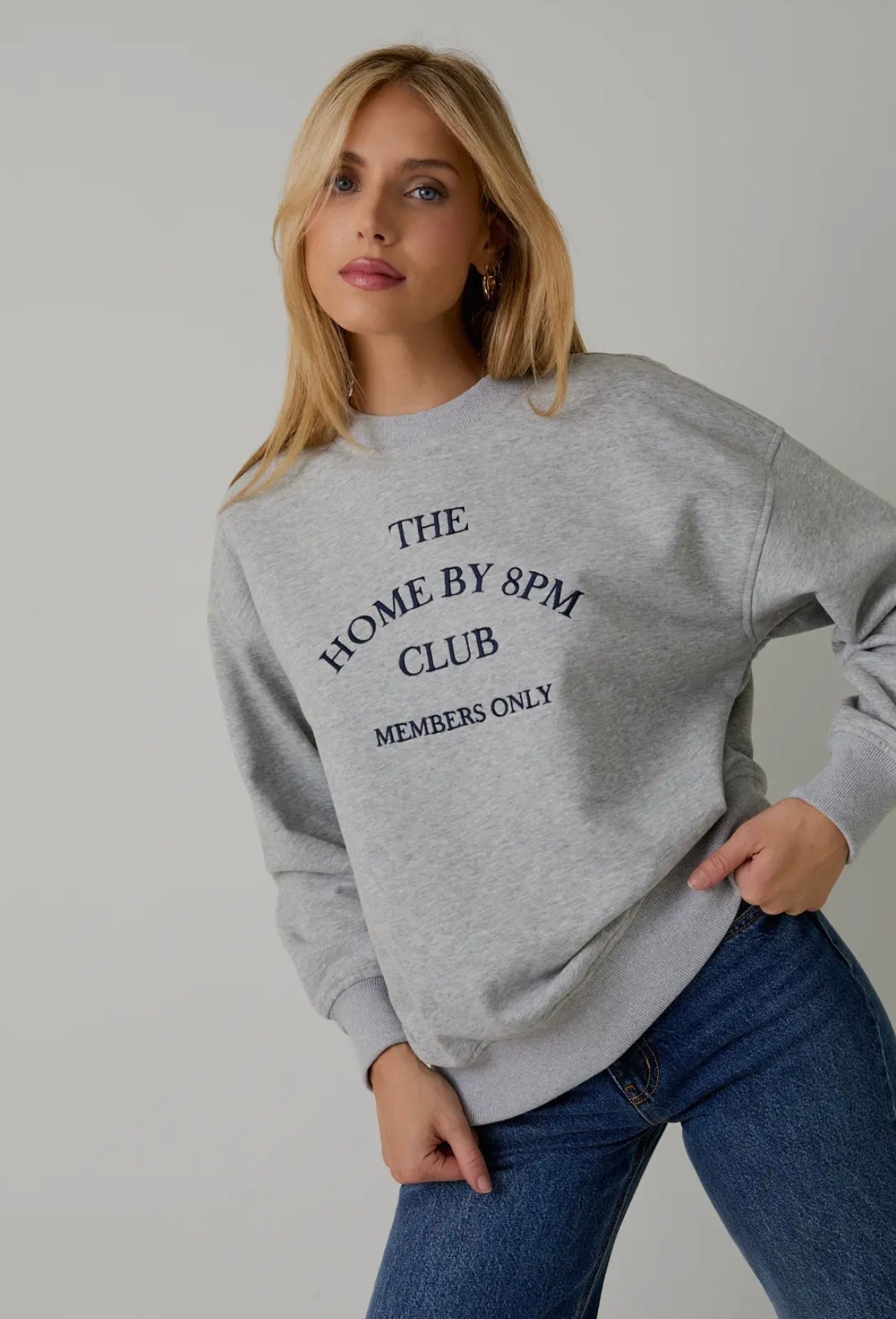 Home by 8pm Graphic Sweatshirt