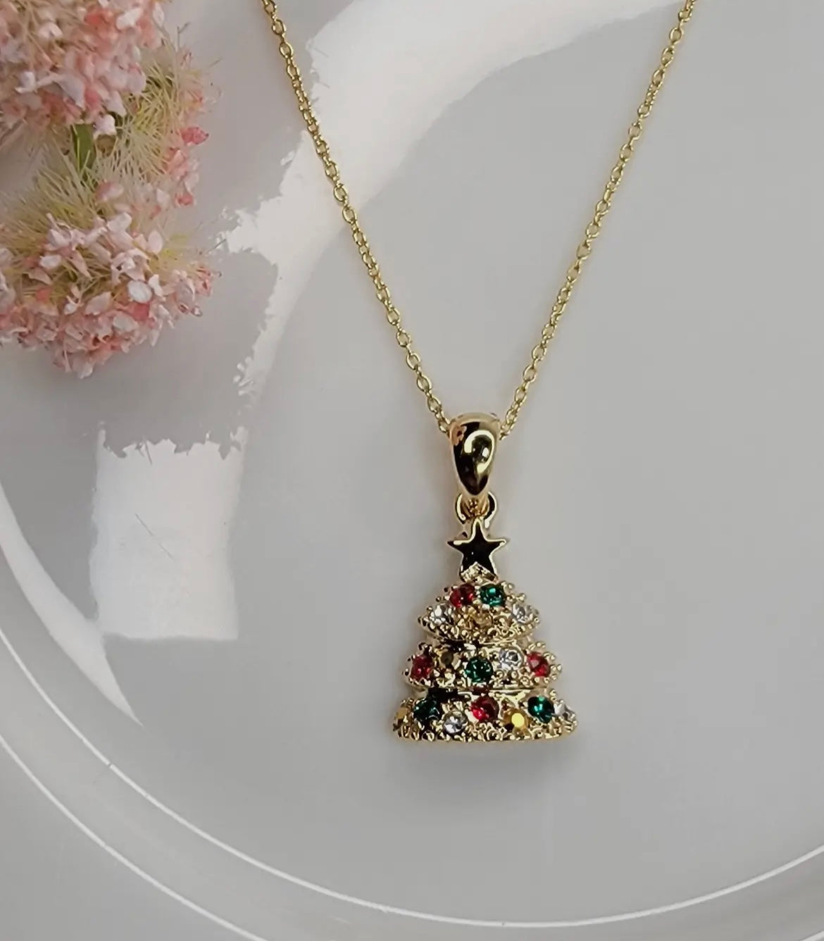 Christmas Tree Necklace