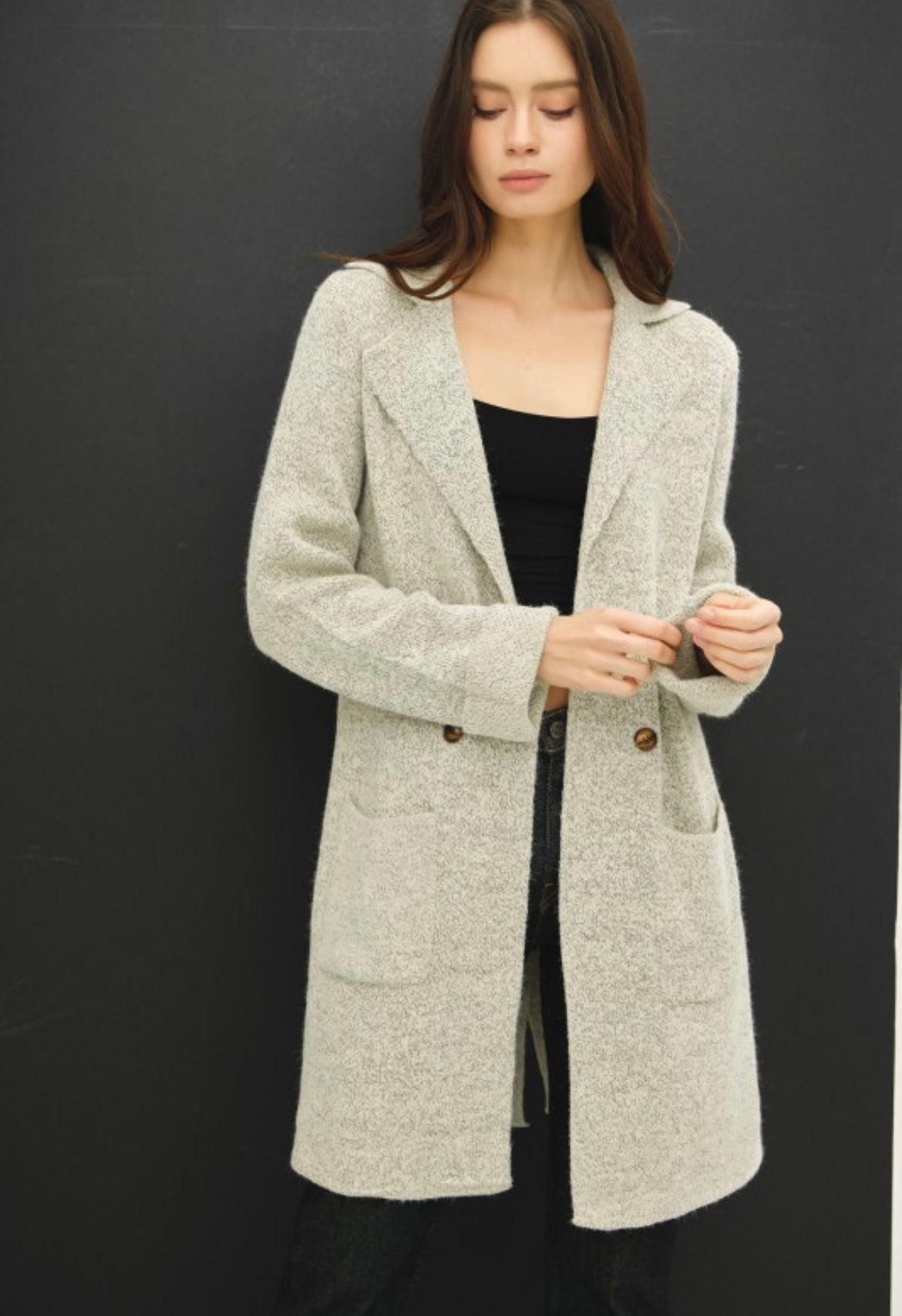 Oatmeal Sweater Coat