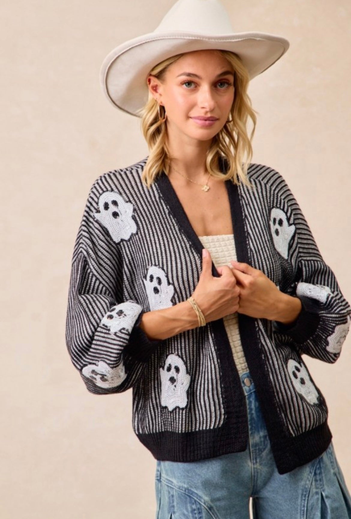 Ghost Sequin Cardigan