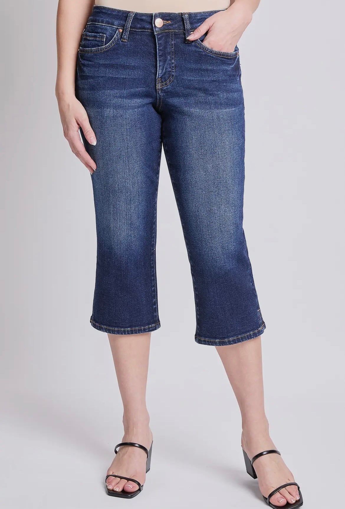 Premium Stretch Denim Capris