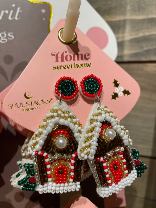 Soul Stacks Holiday Beaded Earrings