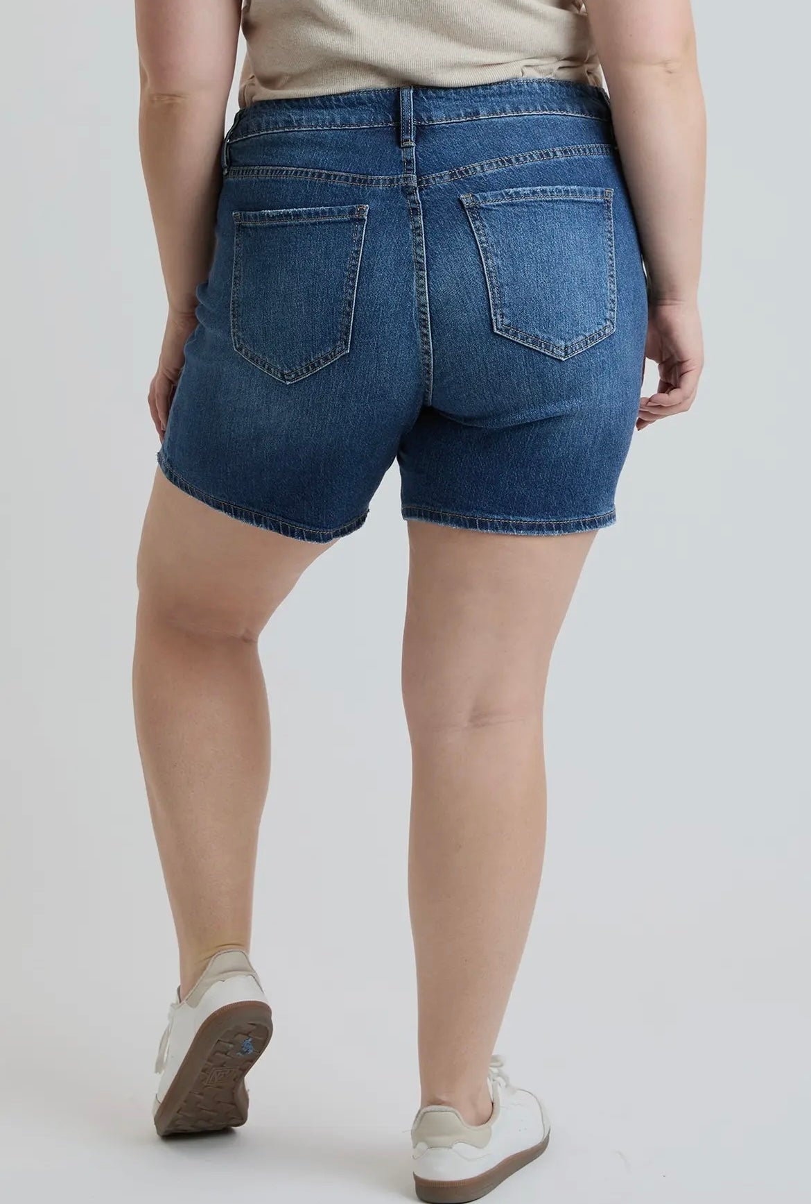 Dark Wash Essential Denim Shorts