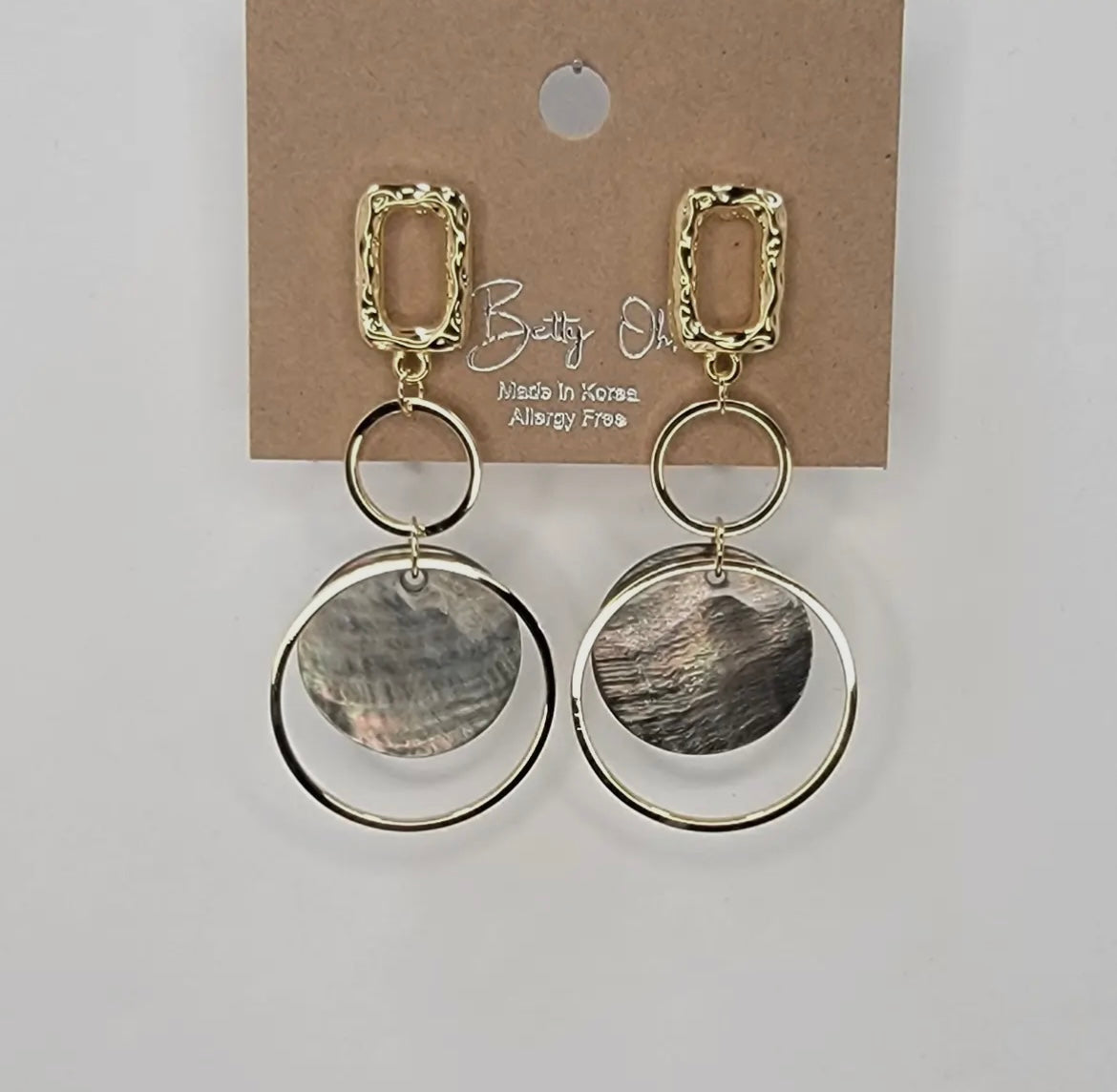 Abalone Shell Dangle Earrings