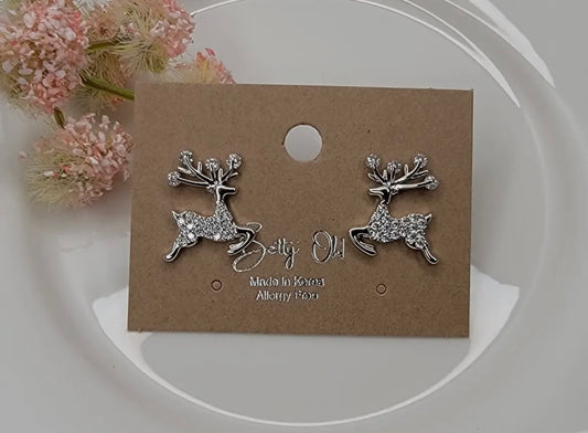 Deer Post Earrings