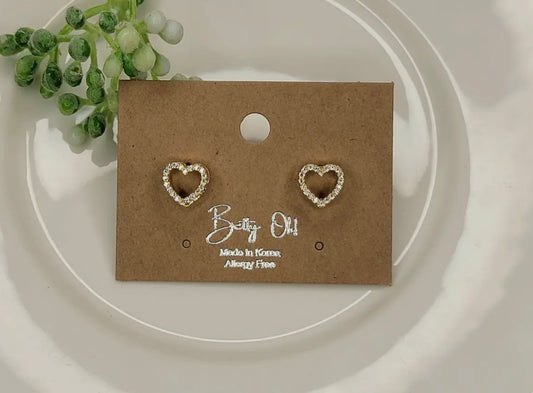 Heart Post Earrings