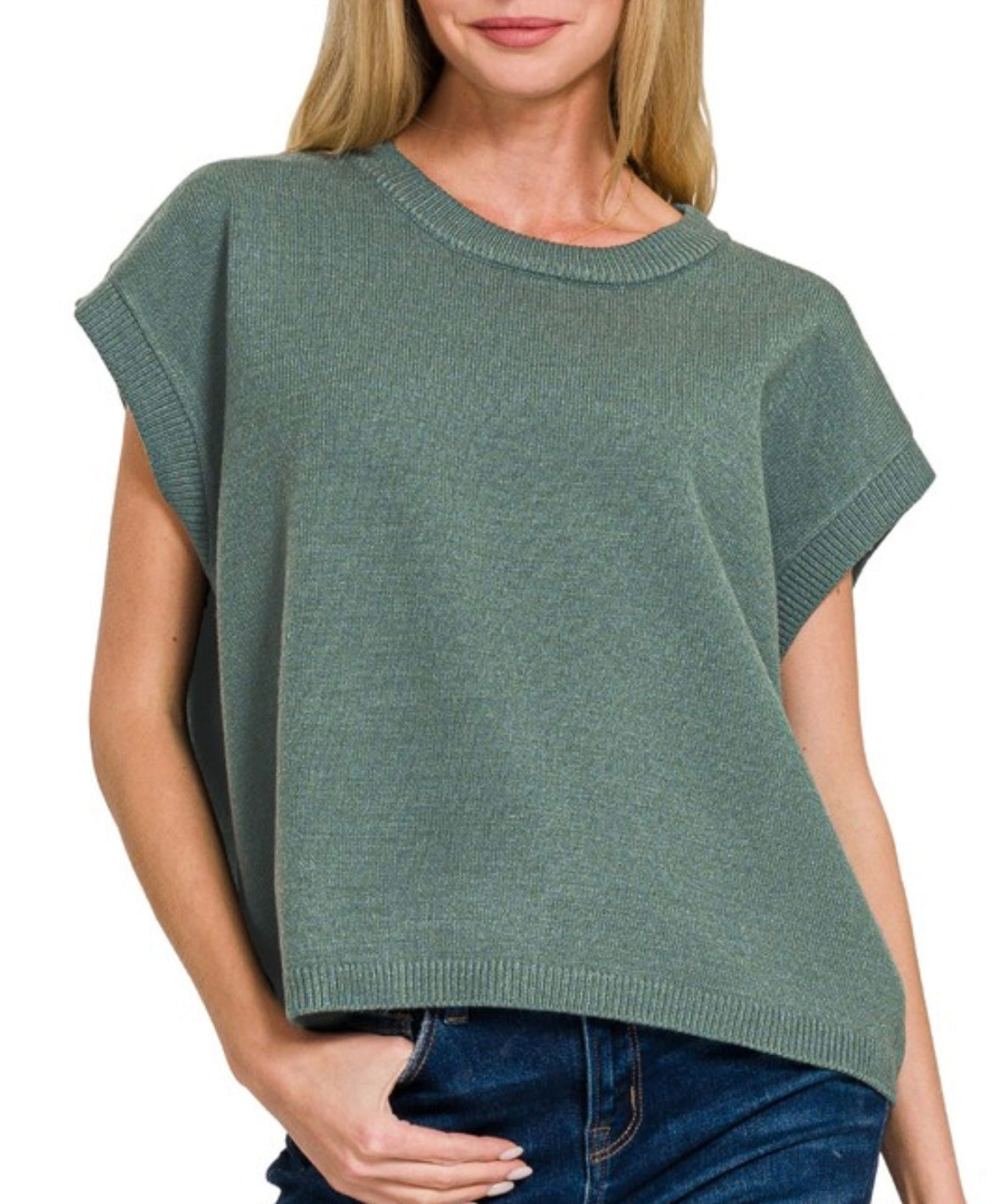 Oversized Sweater Vest
