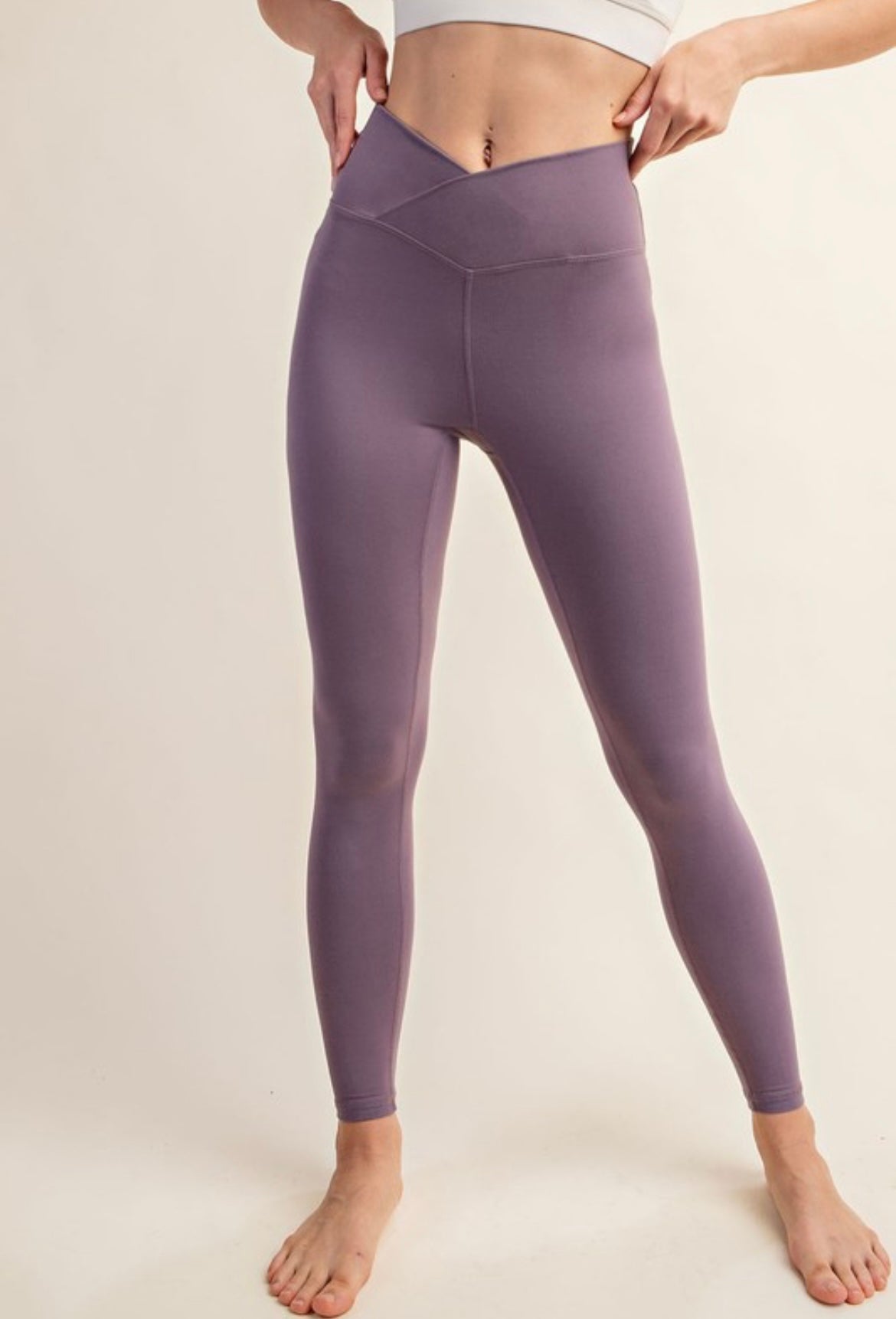 Frosted Mulberry V Waist Leggings