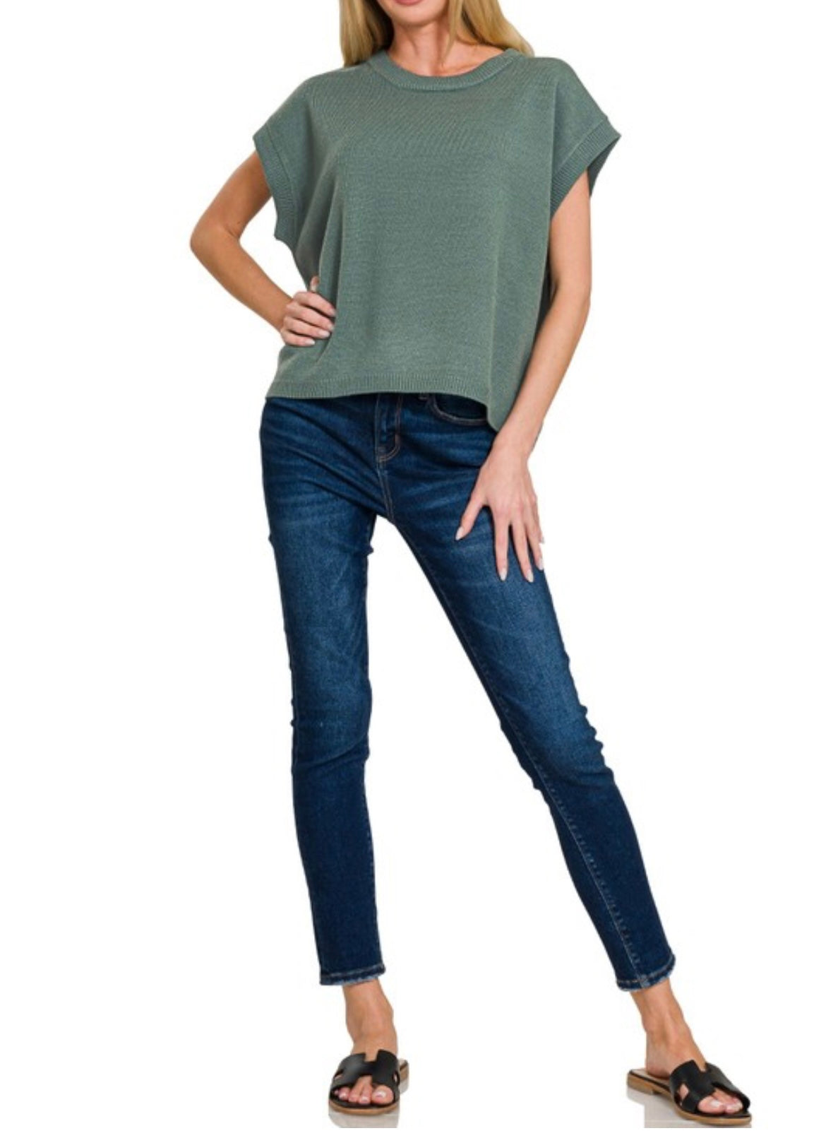 Oversized Sweater Vest