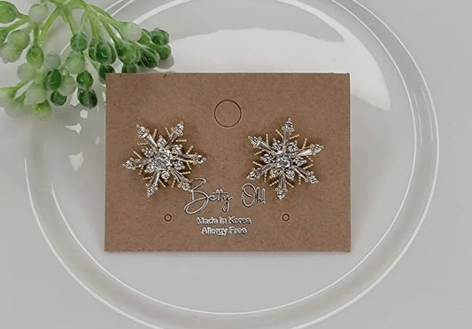 Snowflake Post Earrings