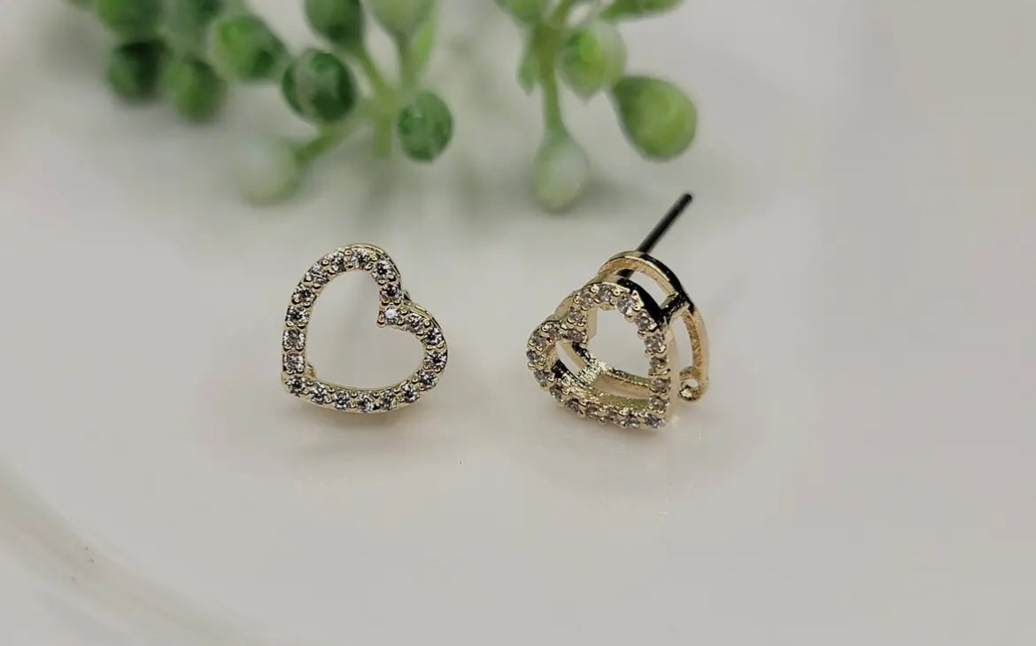 Heart Post Earrings