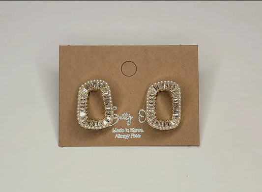 Rectangle Twisted Earrings