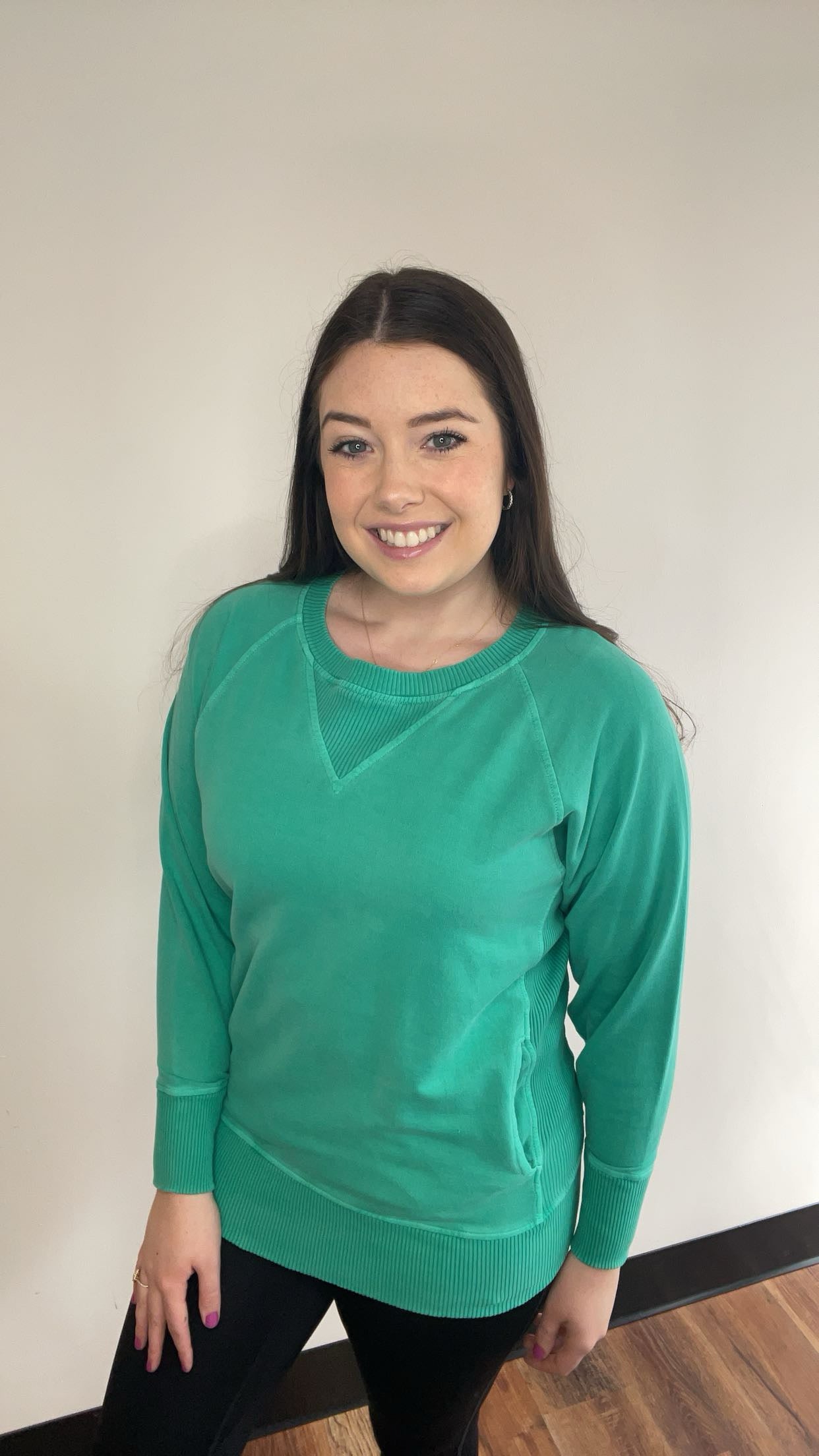 Kelly Green French Terry Sweatshirt
