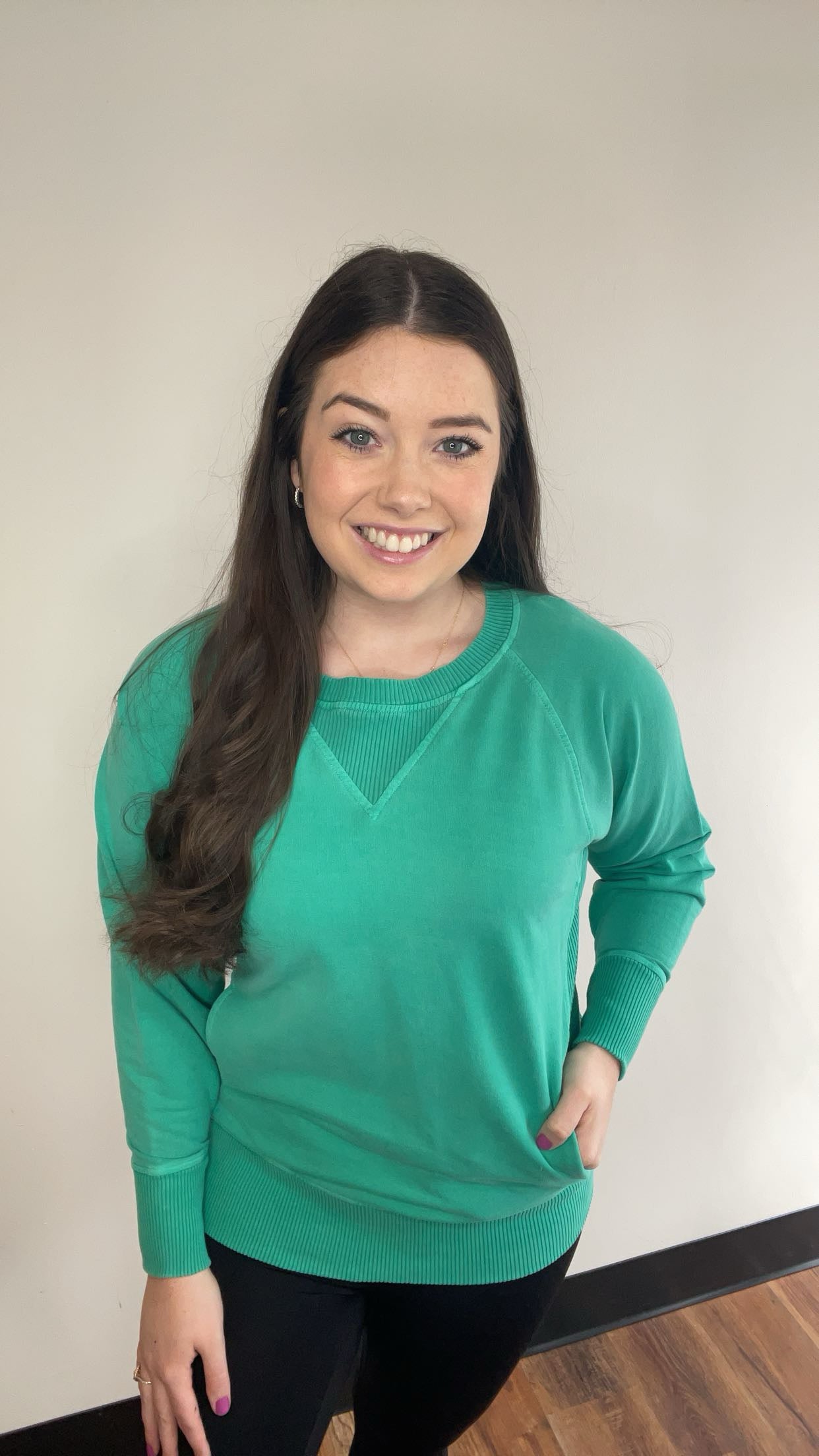 Kelly Green French Terry Sweatshirt