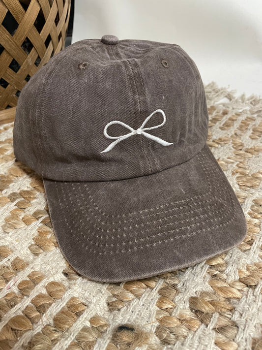 Brown Bow Hat