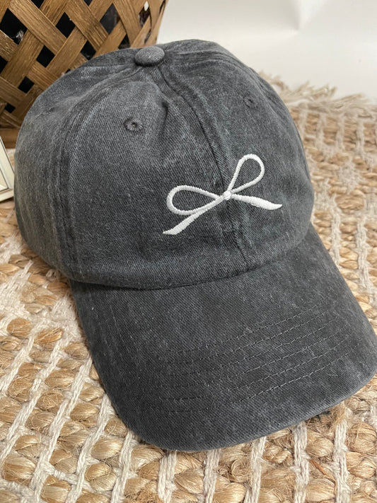 Black Bow Hat