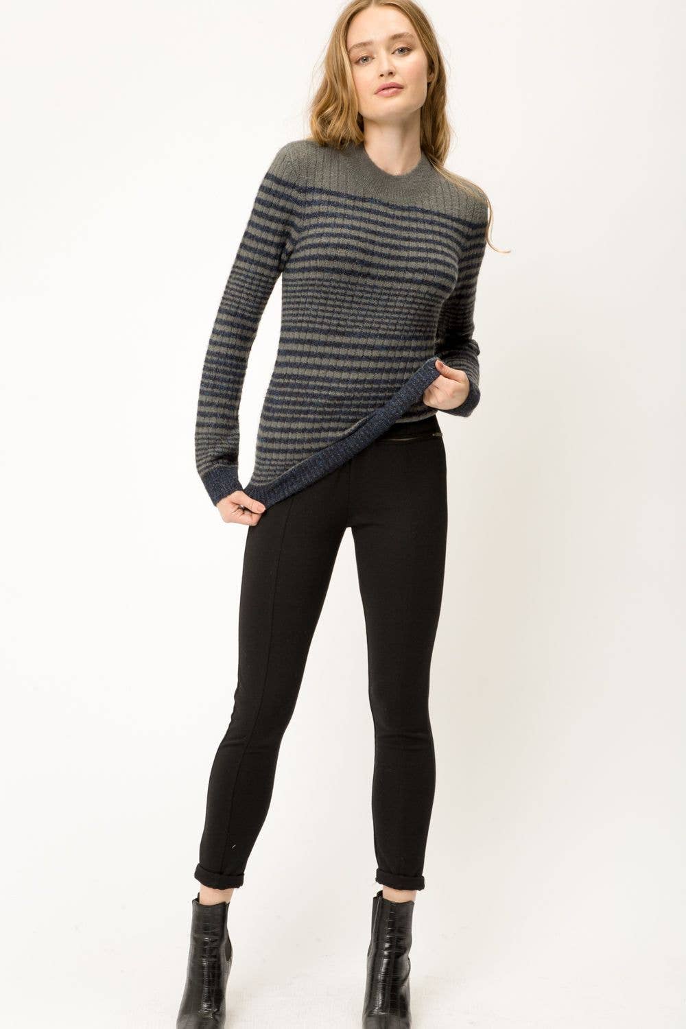 Blue/Grey Stripe Sweater
