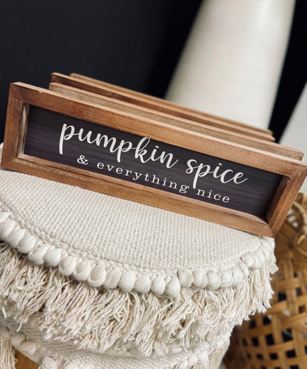 Rectangular Framed  Fall Signs