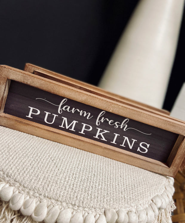 Rectangular Framed  Fall Signs