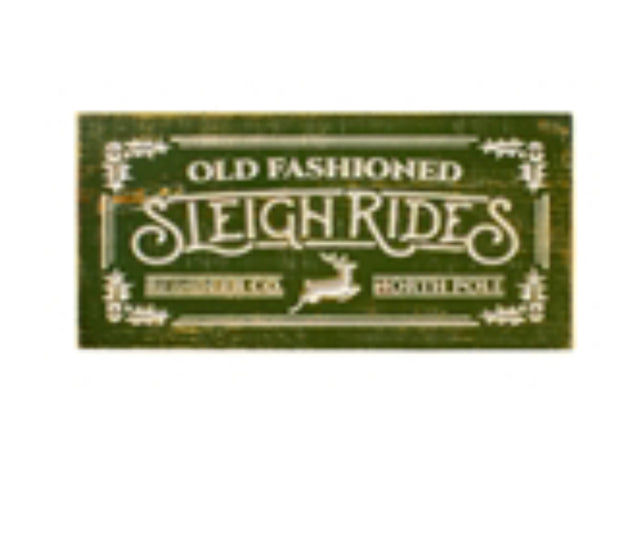 Old Fashion Sleigh Ride Sign