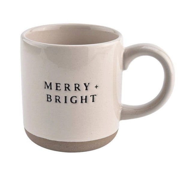 Merry And Bright Stoneware Mug