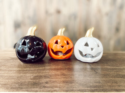 Ceramic LED Pumpkins