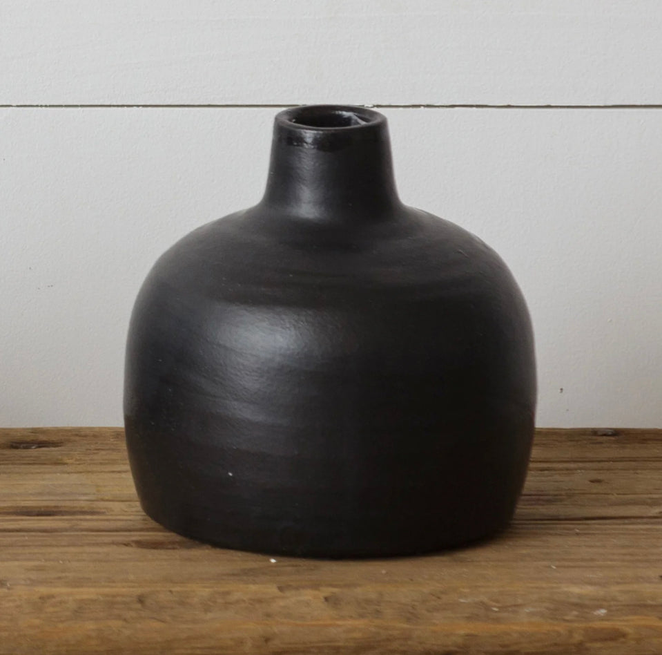 Black Small Matte Vase