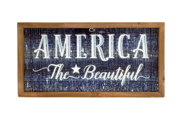 America The Beautiful Sign